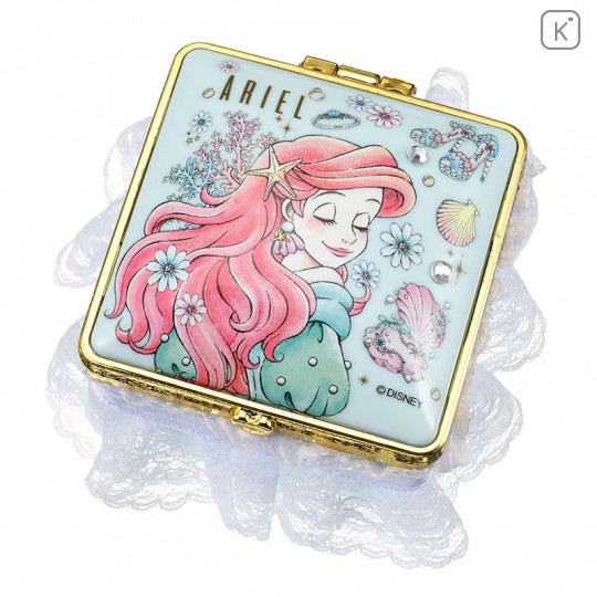 Japan Disney Store Notepad Memo Mirror Jewelry Box - Little Mermaid Ariel - 1