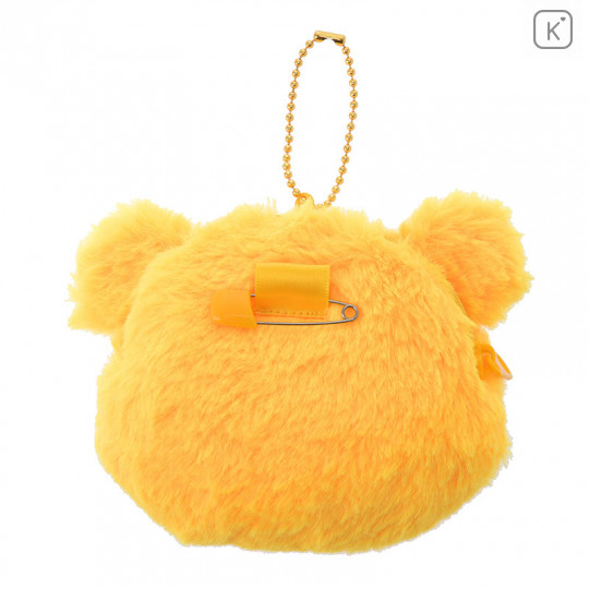 Japan Disney Store Mini Fluffy Coin Purse Ball Chain - Winnie the Pooh - 2