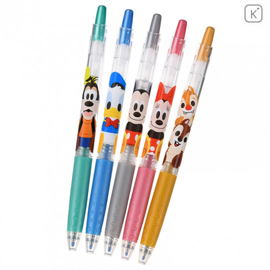Japan Disney Store Water-based Gel Pen 5pcs - Mickey & Friends - 1