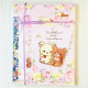 Japan San-X Letter Writing Volume Set - Rilakkuma / Korilakkuma Meets Chairoikoguma Flower