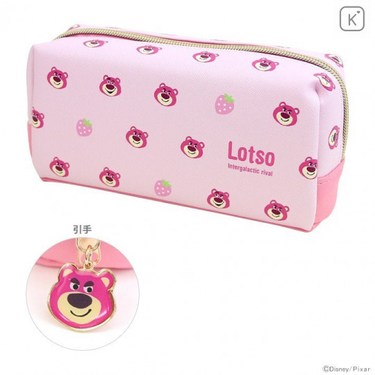 Japan Disney Makeup Bag Pencil Case (M) - Toy Story Lotso Bear - 1
