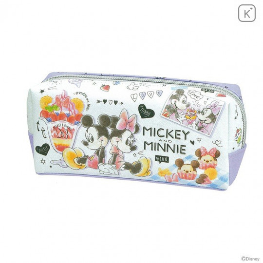 Japan Disney Pencil Case (M) - Mickey Mouse & Minnie Mouse - 1