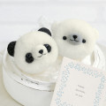 Japan Hamanaka Aclaine Pom Pom Craft Kit - Panda and White Bear - 1