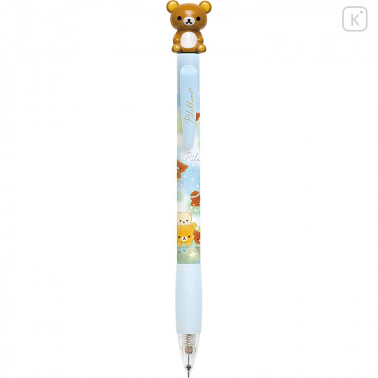 Japan San-X Mascot Mechanical Pencil - Rilakkuma Family Light Blue - 1