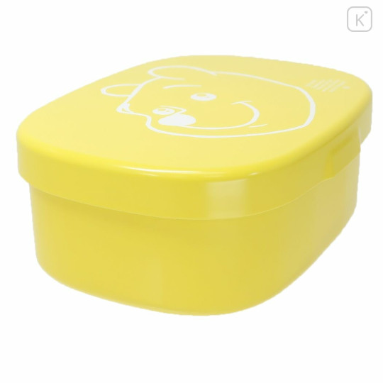 Japan Disney Bento Lunch Box - Pooh Face / Yellow - 2