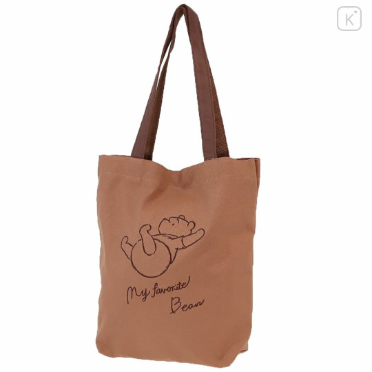 Japan Disney Tote Bag - Pooh / My Favourite Bear Brown - 1