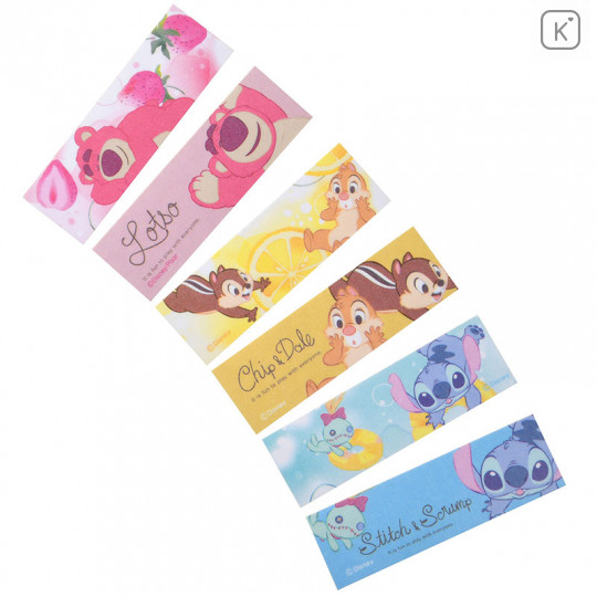 Japan Disney Store Seal Flake Sticker - Lotso Stitch Chip & Dale - 3
