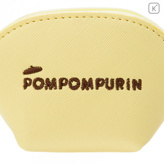 Japan Sanrio Artificial Leather Mini Pouch (S) - Pompompurin - 5