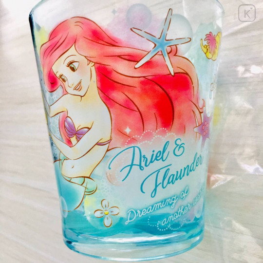 Japan Disney Princess Acrylic Tumbler Clear Airy - Little Mermaid Ariel - 2