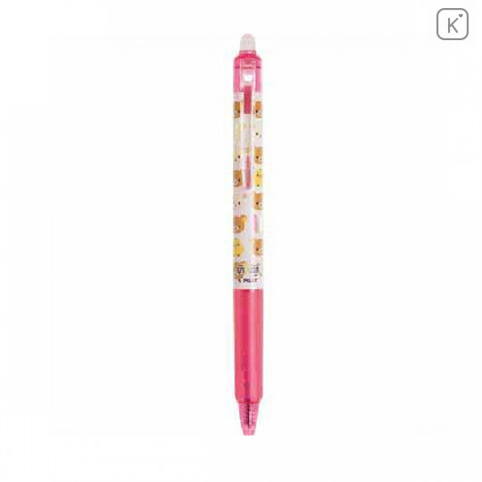 Japan San-X Rilakkuma FriXion Erasable 0.5mm Gel Pen - Pink - 1
