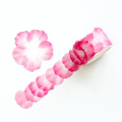 Washi Watercolor Flower Petal Sticker 80pcs - Pink