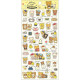 Japan San-X Sticker Sheet - Always with Rilakkuma / Yellow