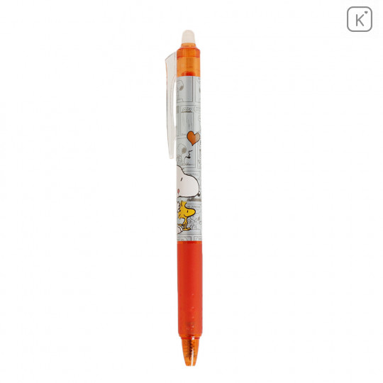 Japan Peanuts FriXion Erasable 0.5mm Gel Pen - Snoopy / Orange - 1