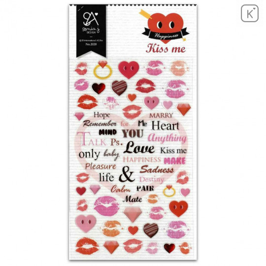 Korea Sonia Photo Nylon Sticker - Kiss Me - 1