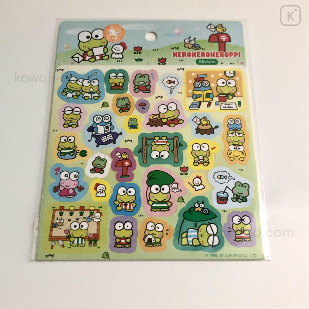 Sanrio Keroppi Flower Sticker - Sticker Mania