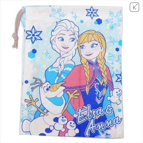 Japan Disney Drawstring Bag - Frozen II Comic Style - 4