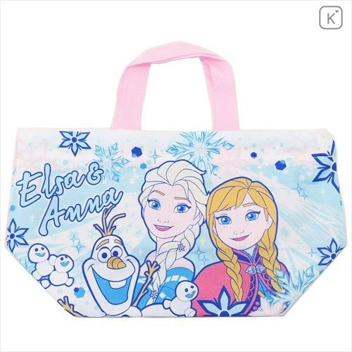 Japan Disney Drawstring Bag - Frozen II Comic Style Hand Bag - 1