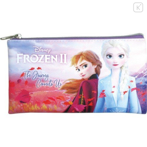 Japan Disney Pen Bag Pouch - Frozen II Elsa & Anna