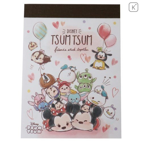 Japan Disney Mini Notepad - Tsum Tsum Love - 1