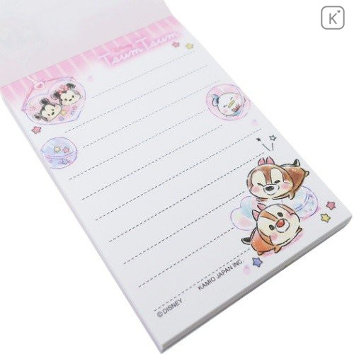 Japan Disney Mini Notepad - Tsum Tsum Love Pink - 2