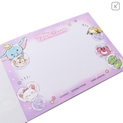 Japan Disney Mini Notepad - Tsum Tsum Love Pink - 3