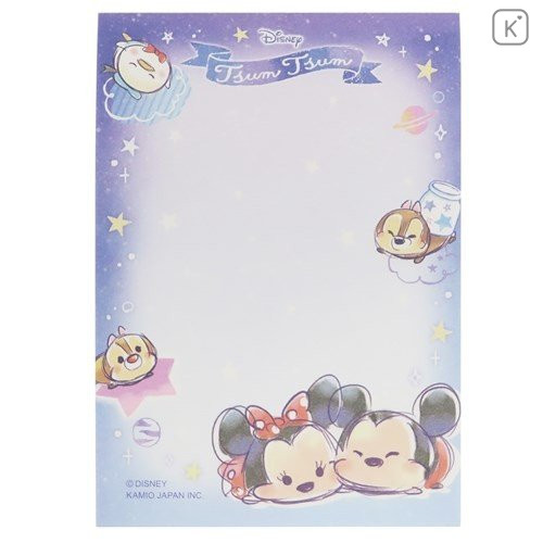Japan Disney Mini Notepad - Tsum Tsum Star Night - 2