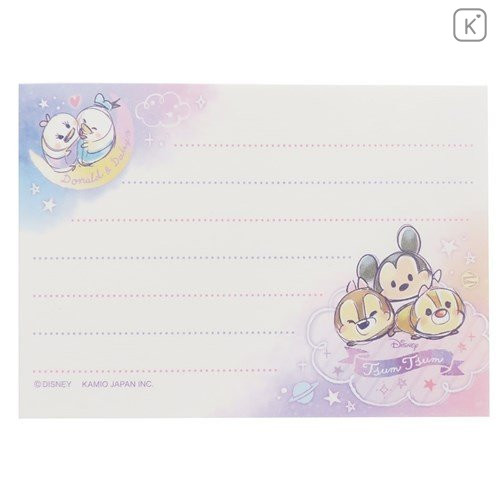 Japan Disney Mini Notepad - Tsum Tsum Star Night - 3