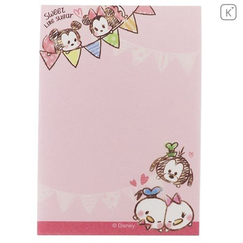 Japan Disney Mini Notepad - Tsum Tsum Sweet Like Sugar - 2