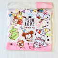 Japan Disney Drawstring Bag - Tsum Tsum Love - 1