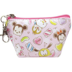 Japan Disney Triangular Mini Pouch - Tsum Tsum Love