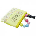 Japan Sumikko Gurashi Zipper Pouch Coin Wallet & Pocket Tissue Holder - Yellow - 3