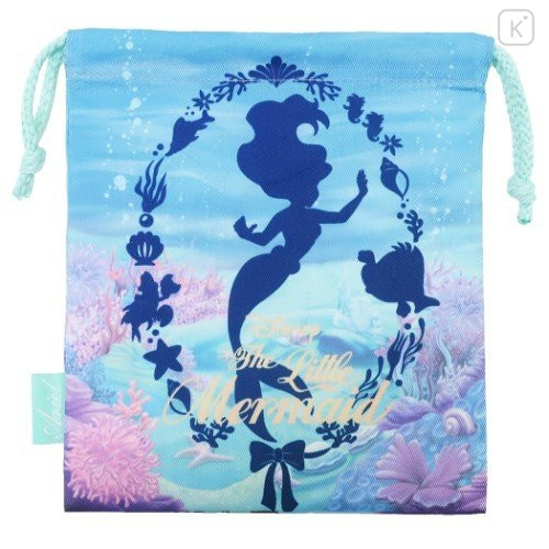 Japan Disney Drawstring Bag - The Little Mermaid Ariel - 2