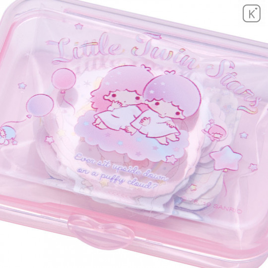 Japan Sanrio Sticker with Case - Little Twin Stars - 3