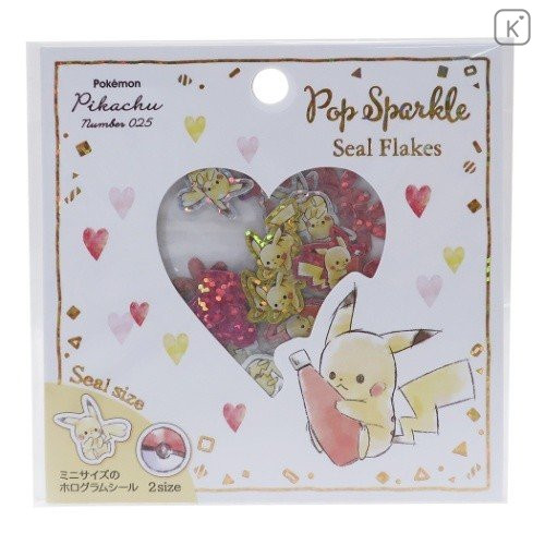 Japan Pokemon Seal Flake Sticker - Pikachu - 1