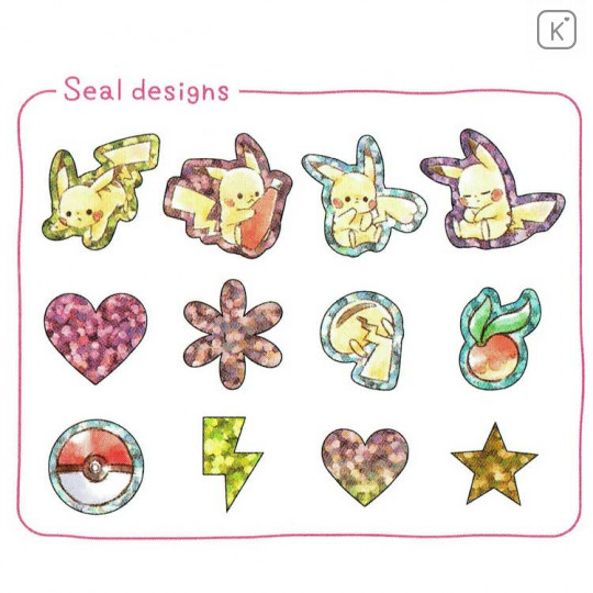 Japan Pokemon Seal Flake Sticker - Pikachu - 2