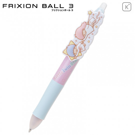 Japan Sanrio FriXion Ball 3 Color Multi Erasable Gel Pen - Little Twin Stars - 1