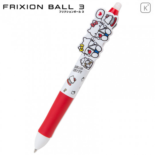 Japan Sanrio FriXion Ball 3 Color Multi Erasable Gel Pen - Hello Kitty - 1