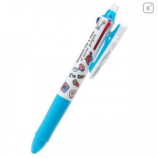 Japan Doraemon FriXion Erasable 3 Color Multi Gel Pen - 4