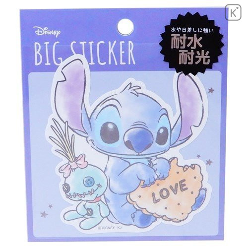 Japan Disney Big Sticker - Stitch 626 Alien - 1