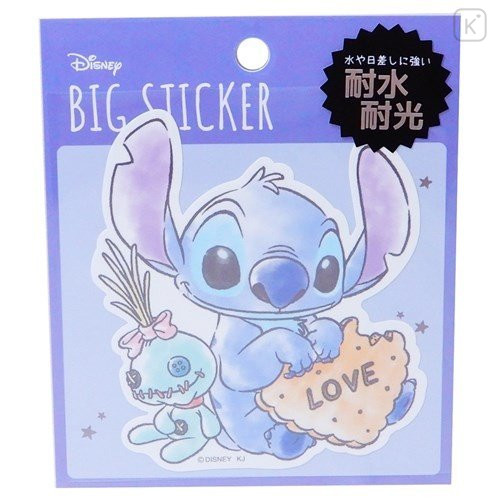 Japan Disney Big Sticker - Stitch 626 Alien - 1