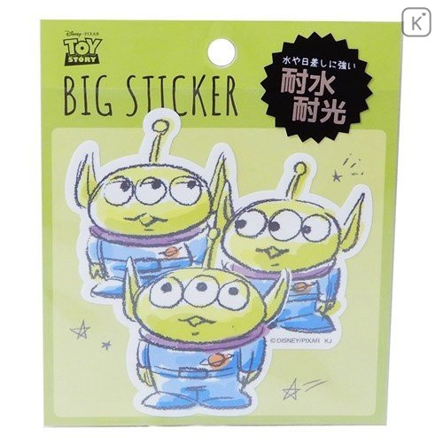 Japan Disney Big Sticker - Toy Story Little Green Men Alien - 1