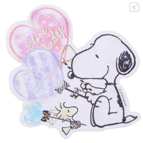 Japan Peanuts Big Sticker - Snoopy - 2
