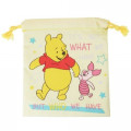 Japan Disney Drawstring Bag - Winnie the Pooh & Piglet - 2