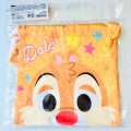 Japan Disney Drawstring Bag - Chip & Dale Faces - 2