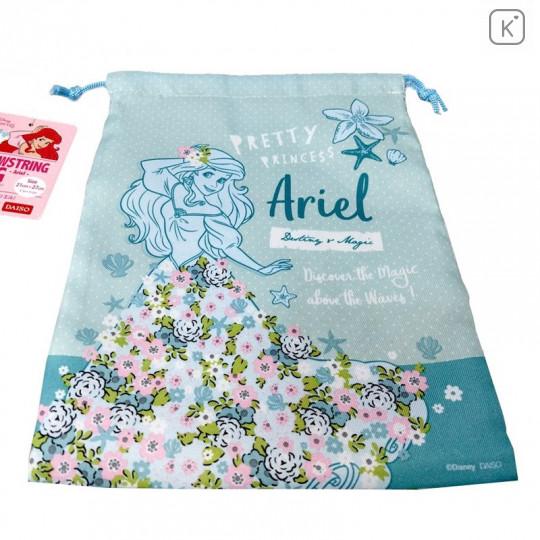 Japan Disney Drawstring Bag - Ariel - 1