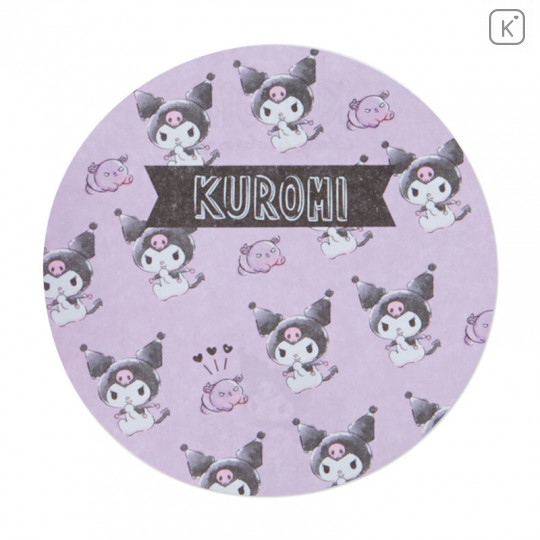 Japan Sanrio Memo Pad with Glitter Case - Kuromi - 3