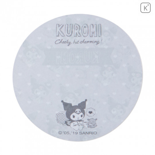 Japan Sanrio Memo Pad with Glitter Case - Kuromi - 4
