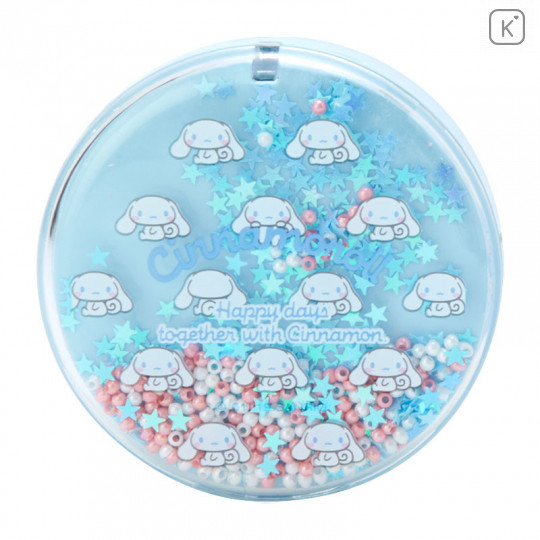 Japan Sanrio Memo Pad with Glitter Case - Cinnamoroll - 2