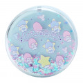 Japan Sanrio Memo Pad with Glitter Case - Little Twin Stars - 2