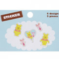 Japan Disney Seal Flake Sticker - Winnie the Pooh & Piglet - 2